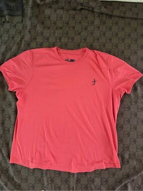 Men's Coral Crew Neck T-Shirt by Marithe Francois Girbaud Le Jean de, Size XX